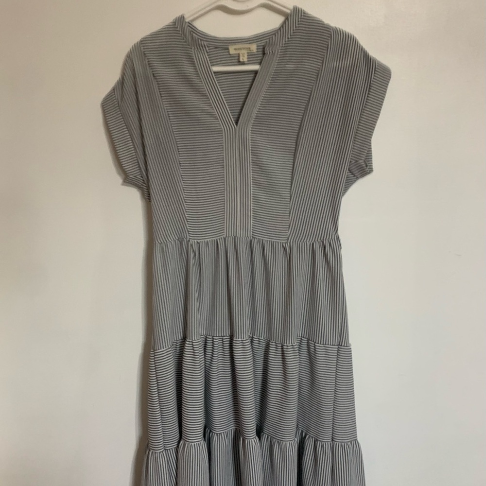 Striped Gray Women's Dress